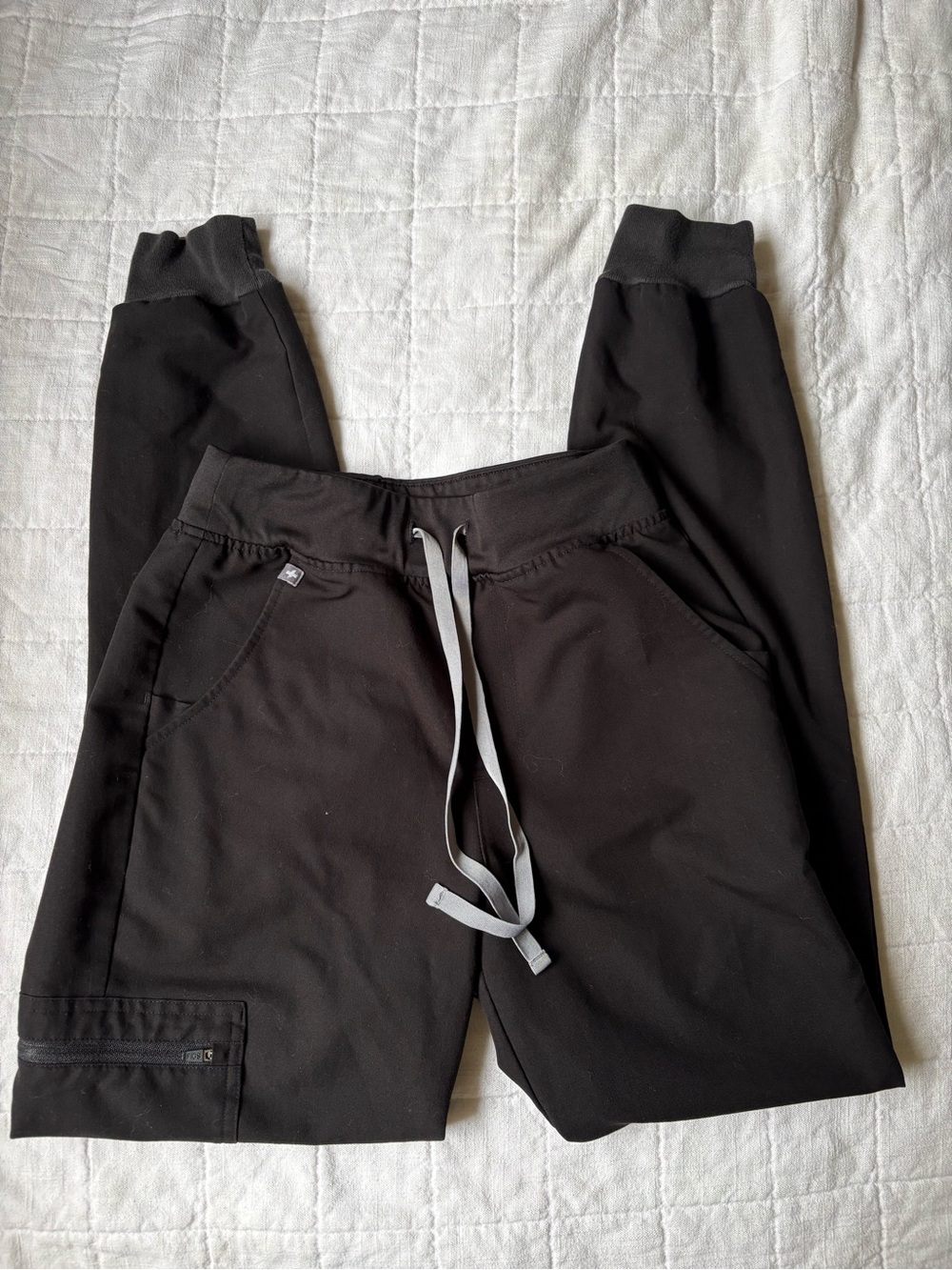 Figs Scrubs Black Technical Jogger Pants Women’s X SMALL